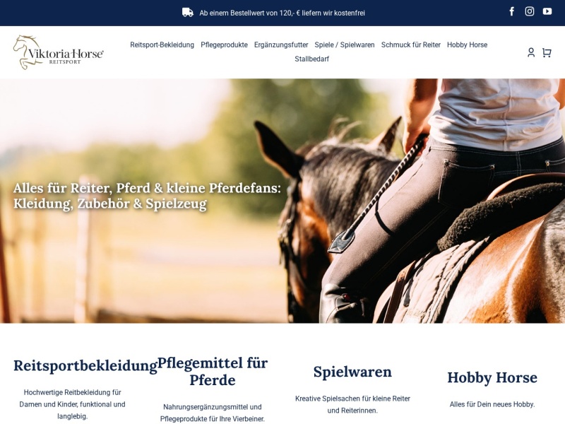 Shop für Reitsportbedarf - Ergänzungsfutter für Pferde